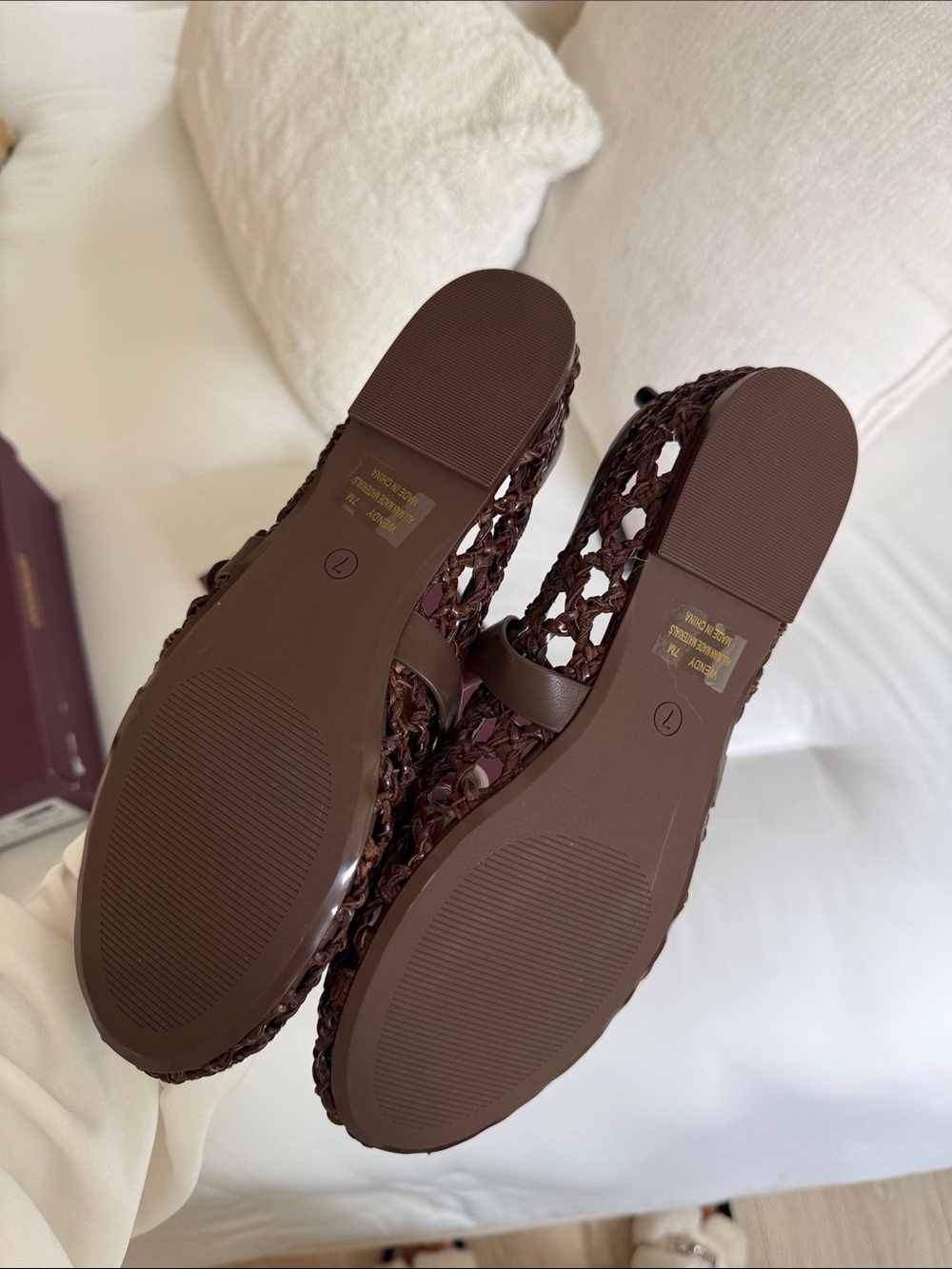 Cushionaire Brown Woven Mary Jane Flats - Picture 3 of 5